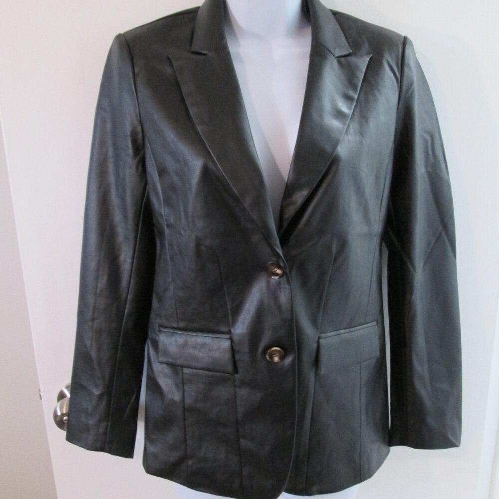 Gabrielle Union Faux Leather Blazer – XS – New With Tags - Picture 3 of 8